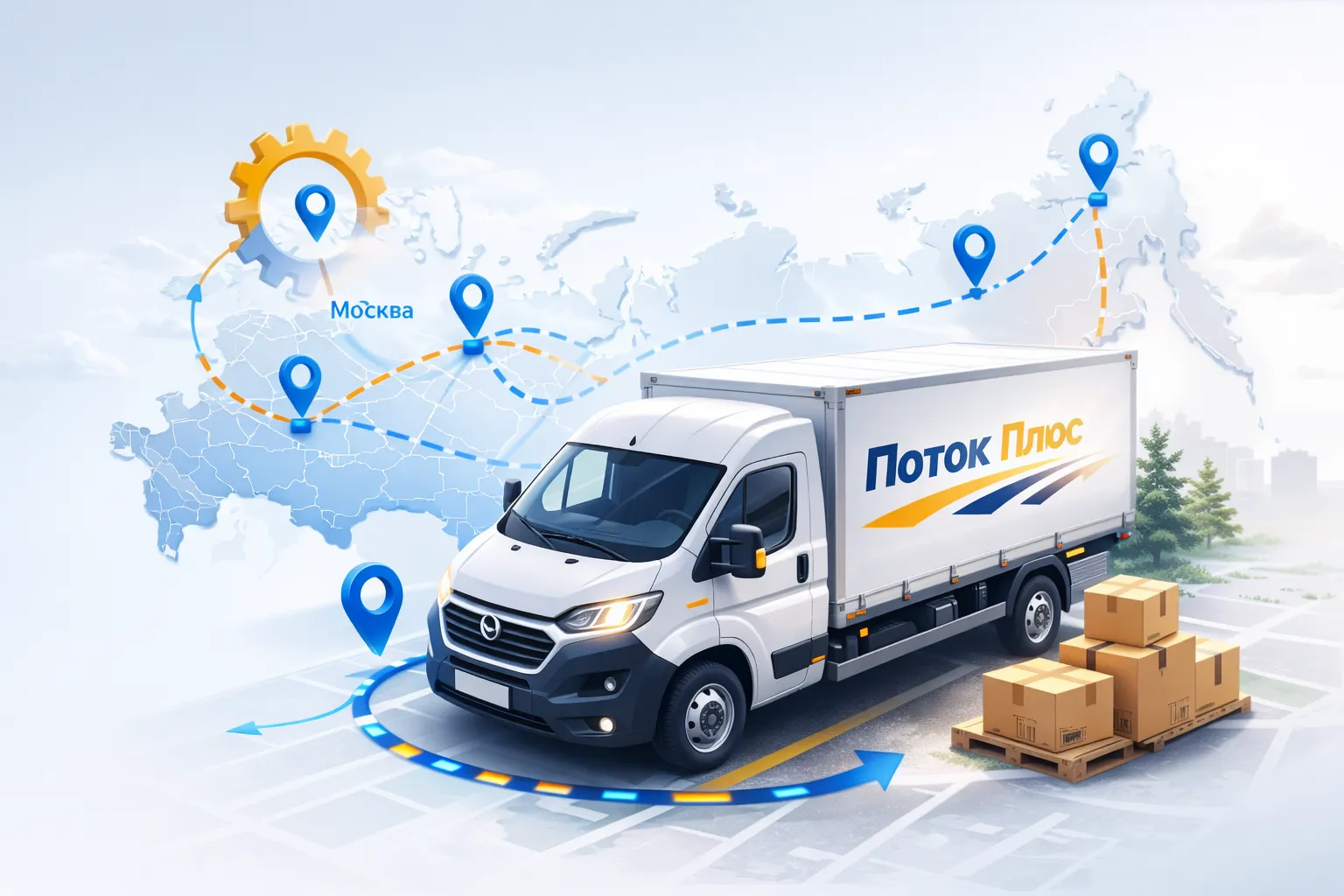 География грузоперевозок по России